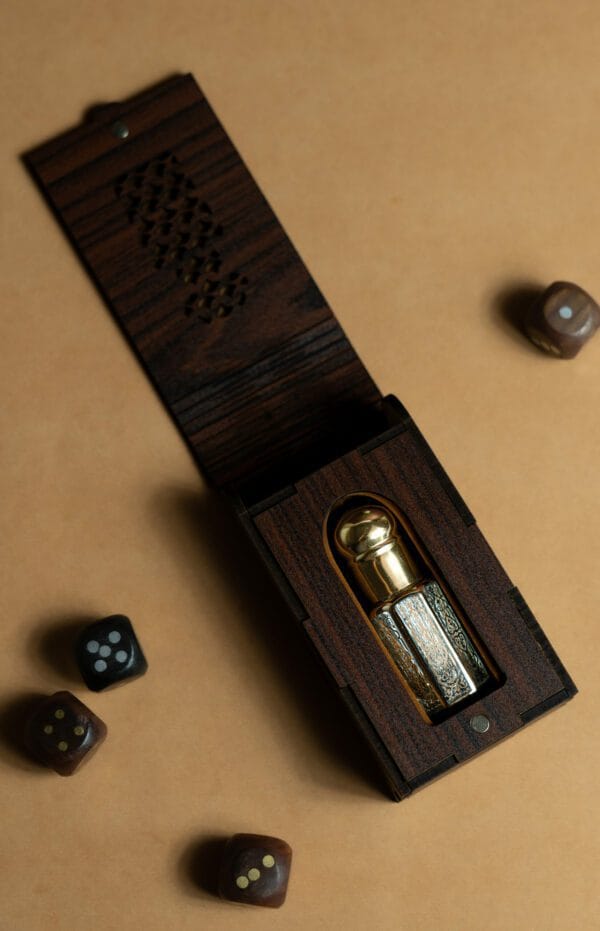 Mystic Sandalwood Roll-On Attar (Premium Wooden Box, 6ml) - Image 4