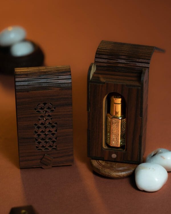 Mystic Sandalwood Roll-On Attar (Premium Wooden Box, 6ml) - Image 2