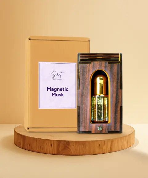Magnetic Musk Roll-On Attar (Premium Wooden Box, 6ml)